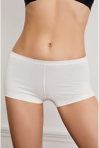 Eros Γυναικείο Boyshort εσώρουχο σε λευκό χρώμα