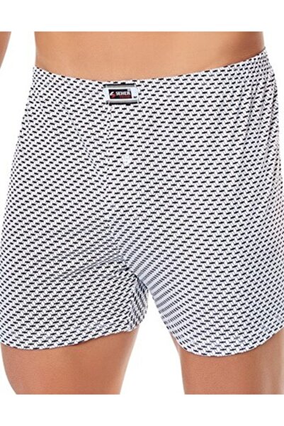 BOXER Desenli Rahat Kalıp Boxser