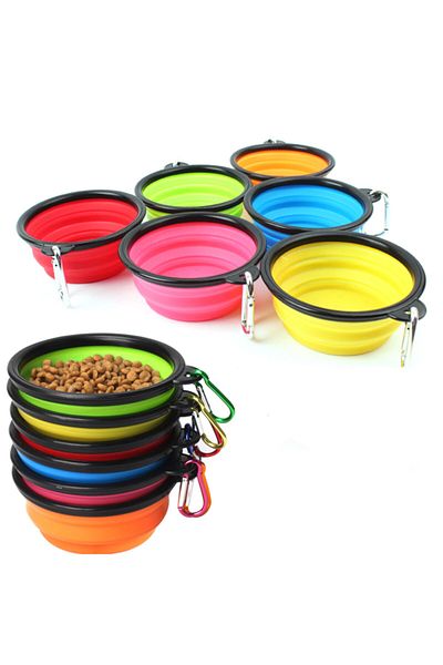 Simubied Foldable Cat Dog Food And Water Bowl