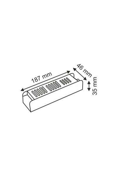 Helios Led Transformer 150W 12,5A Thin Metal Case Adapter