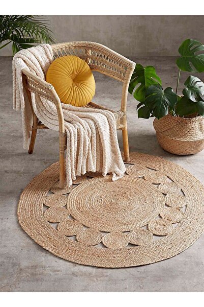 GizHome Bolero Jüt Örgü Halı G04 90x90 cm