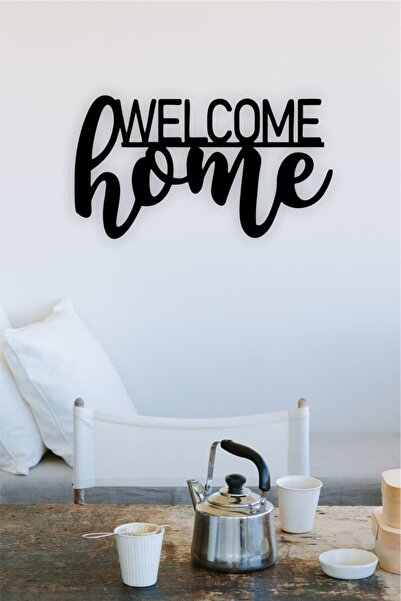 Welcome Home Decorative Wooden Table Graffiti