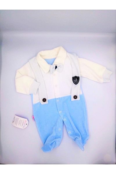 BABY TONE Baby Boy Velvet Jumpsuit