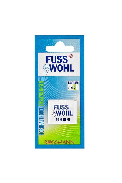 Fusswohl Spare Blade 10-Piece Heel Grater