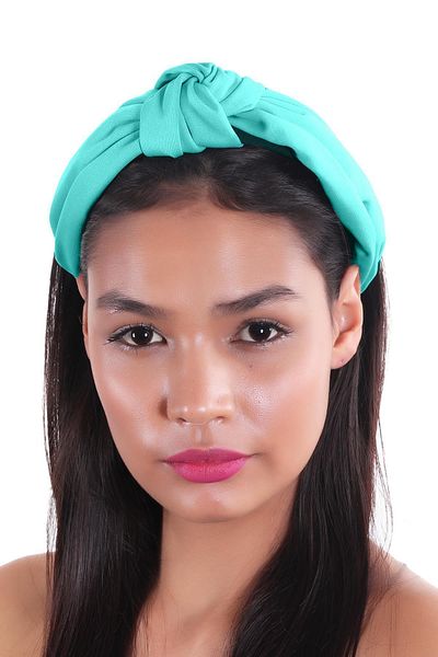 hahai accessories Hahai Women's Wide Band Colorful Knotted Crown