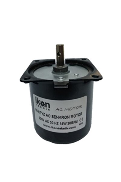İKON TEKNİK AC SENKRON MOTOR 60 KTYZ 14 Watt 20 RPM 220 Volt VİYOL MOTORU-KUL...