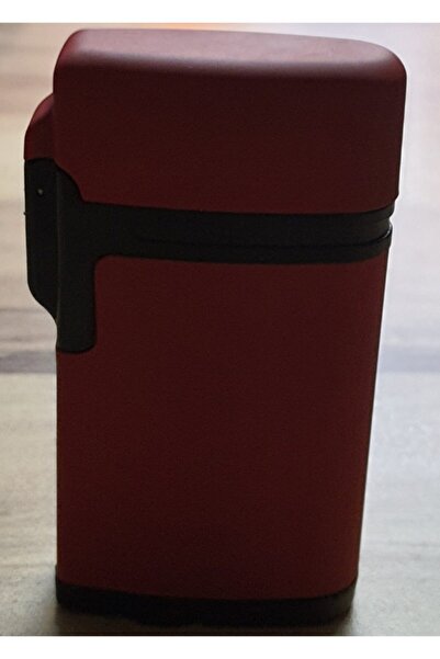 Hunter Kırmızı Tek Pürmüz Alev Mat Renk Çakmak 32-5a