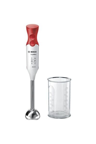 Bosch خلاط يدوي Msm64110، 450 واط، أبيض، أحمر