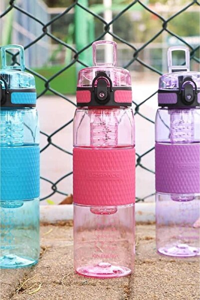 Uzspace 700ml Silicone Body Tritan Water Bottle with Detox Apparatus