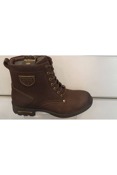 Darkwood Cizme unisex maro din piele naturală nubuc cu fermoar