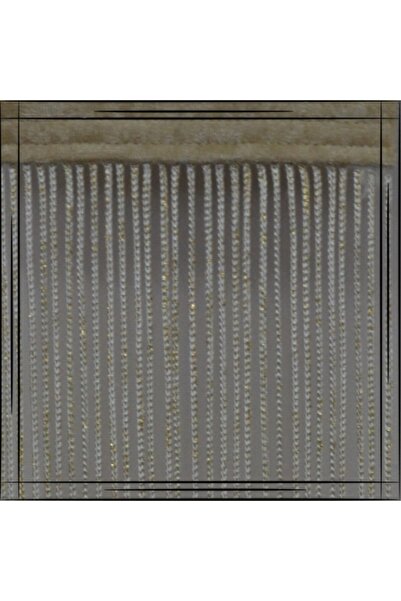 GÜLPINAR PERDE Beyaz Altın Simli Kalın Zincir Ip Perde