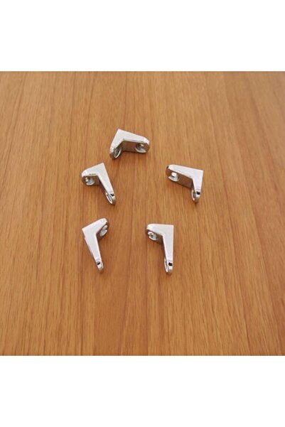 Azimkar Hırdavat Mobilya Birleştirme L Demir Krom Dekoratif 5 Adet 2.5x2 Cm
