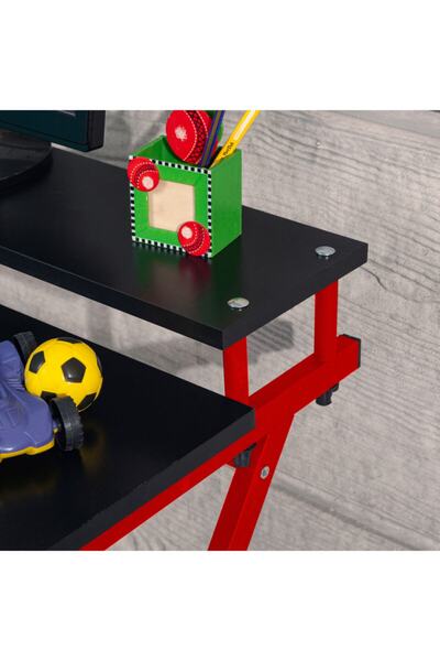 RETODİZAYN Modern Oyun Ve Çalışma Masası Gaming Masa Kırmızı 5064