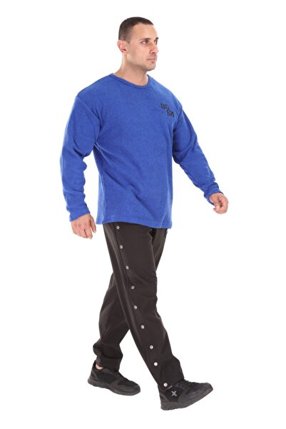 Big Sam Men's Oversize Sweatshirt, Winter Towel Fabric Sweater