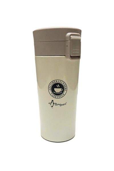 Penguen 350 ml White Coffee Tea Mug Thermos Mug 3043