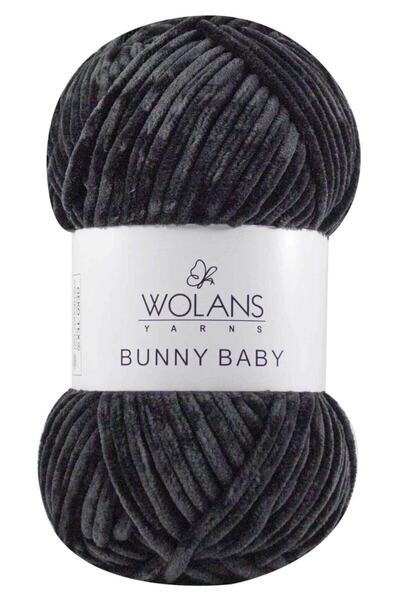 WOLANS أرنب صوف أطفال مخملي أسود 10010