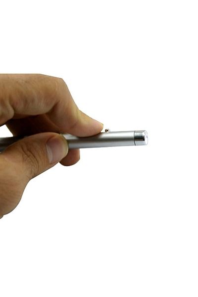 Universal Ballpoint Pen with Laser and Led Light Gray, Black, Green, Purple and Burgundy Color Options