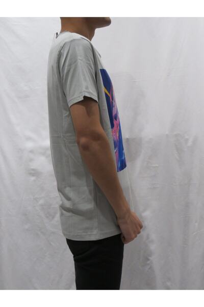 Collezione Men's Gray Sports Slim T-shirt - Short Sleeve