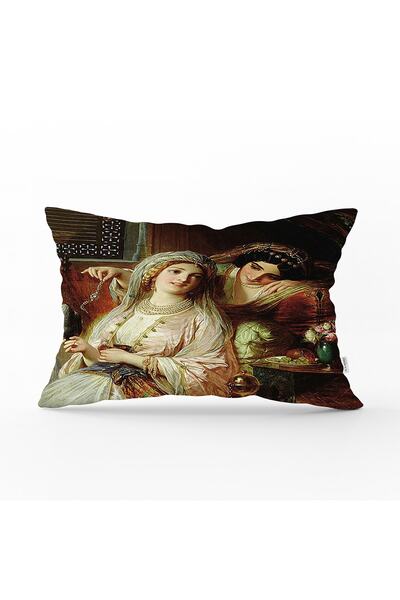 Realhomes Husă de pernă cu design personalizat, imprimată digitală, dreptunghiulară modernă