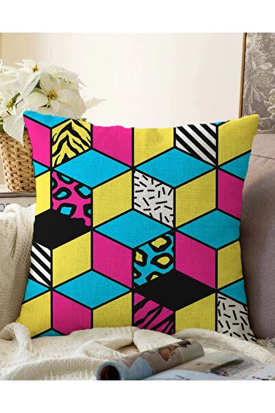 Realhomes Dvostrana šarena moderna geometrijska kockasta navlaka za jastuk od...