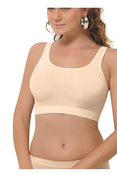 NBB Kadın Ten Kalın Askılı Dikişsiz Büstiyer Sütyen 2410