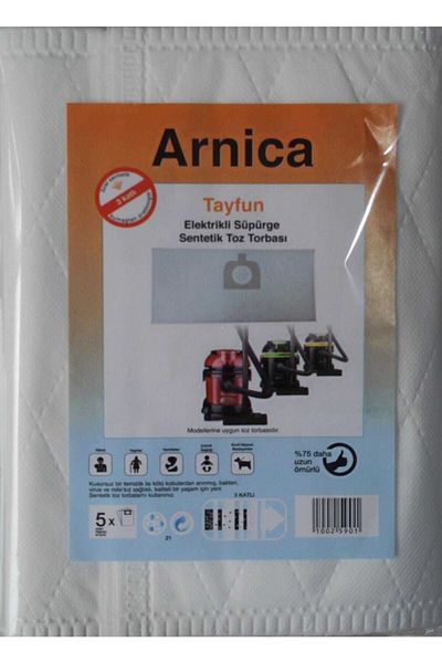 Arnica Tayfun Brand - 10 Pieces Electric Synthetic Vacuum Cleaner Dust Bag