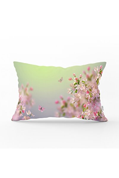 Realhomes Husă de pernă dreptunghiulară modernă cu desen de mușcată