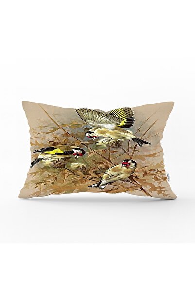Realhomes Husă de pernă decorativă, dreptunghiulară, imprimată digitală, cu cardon