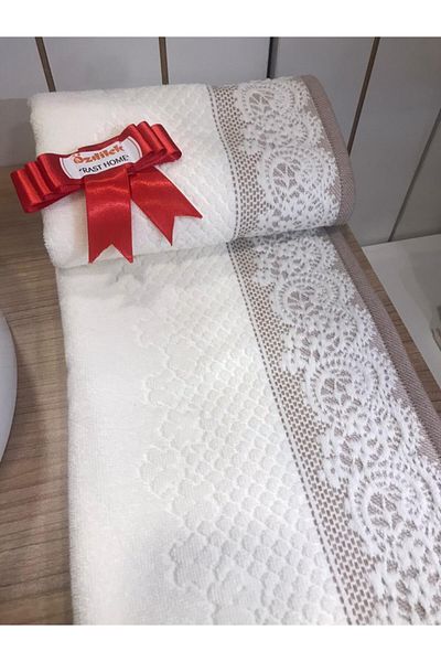 Özdilek Πετσέτα χεριών προσώπου (συσκευασία 2 μπεζ)