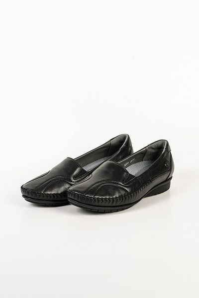 Forelli 51302 Pantofi de damă din piele naturală, complet ortopedici, negri