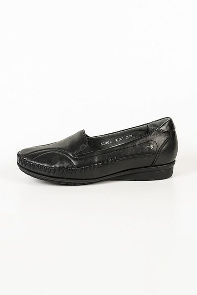 Forelli 51302 Pantofi de damă din piele naturală, complet ortopedici, negri