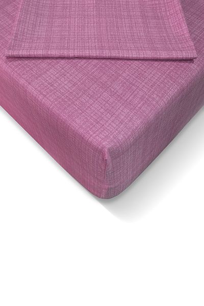 Alla Turca Ranforce 100x200 Cm Elastic Sheet Set - Dried Rose