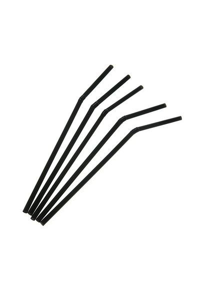 Bursa Pipet Black 100 Pieces Gusseted Frozen Cocktail Straw