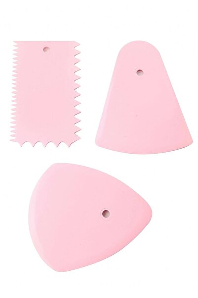 Baroness مجموعة ديكور مكشطة قطع العجين مكونة من 3 قطع