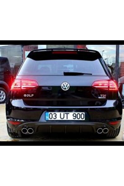 Autokit Volkswagen Golf 7 Arka Difüzör Plastik Piano Black (siyah)