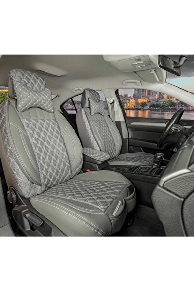 Stil مجموعة غطاء مقعد السيارة الفاخرة شبه الجلدية من سلسلة Dacia Sandero Step...