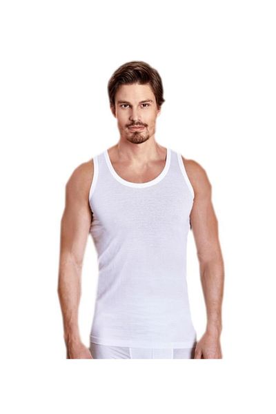 Berrak Men's Strappy Cotton 6-Piece Combed Undershirt