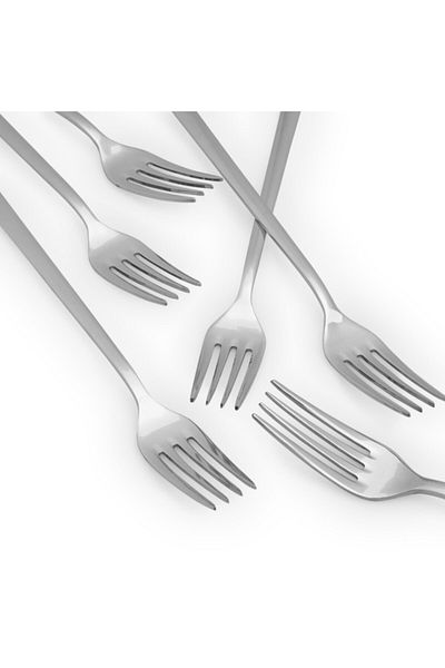 Erdem Belgrade 18/10 6-Piece Blister Food Fork