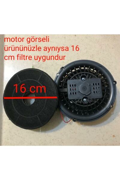 Simfer Aspiratör Ve Davlumbaz Orjinal % 100 Aktif Karbon Filtre 16 Cm