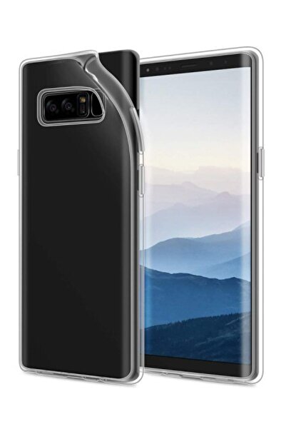Miscase Samsung Note 8 Şeffaf Tıpalı Kamera Korumalı Lüx Silikon Kılıf