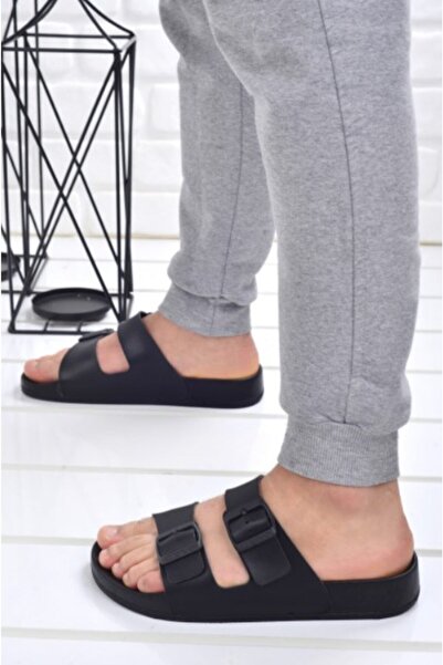 Ceyo Ανδρικές παντόφλες Ορθοπεδικές Μαύρες Βερμούδες