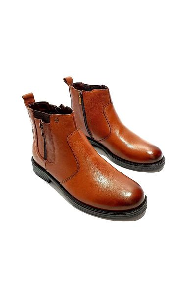 M.P. Men's Brown Genuine Leather Orthopedic Boots 42 4094