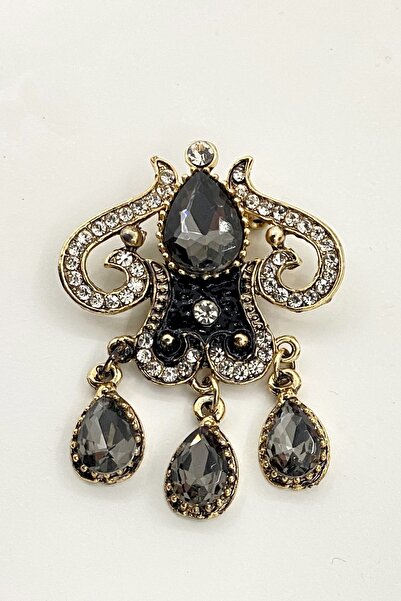 Esra Pamir Taşlı Otantik Broş