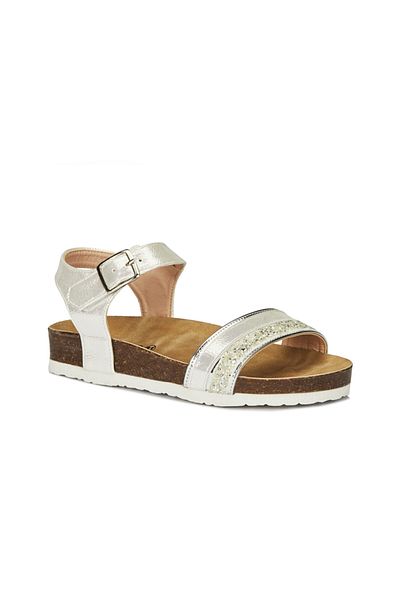 Vicco 321.21y.151 Sophie Anatomical Girl's Silver Glitter Sandals