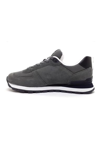 Hammer Jack Ανδρικά αθλητικά παπούτσια casual Peru Γνήσιο Suede Leather Grey