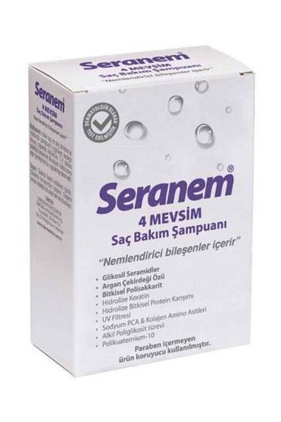 Seranem Moisturizing Care Shampoo 150 ml Anti-Aging 4 Seasons Argan Kernel Extract Contains Keratin