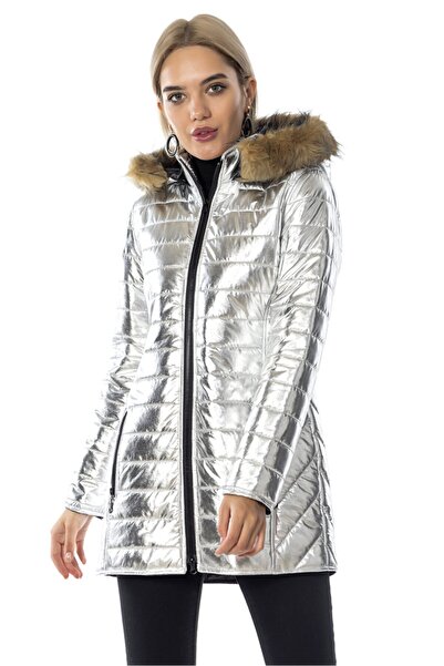 Swass سترة نسائية رمادية منتفخة