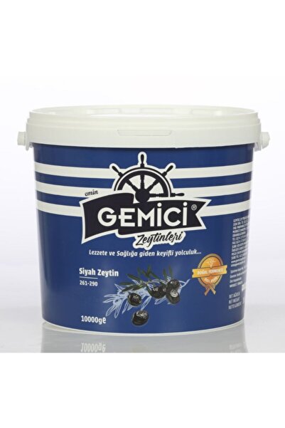 Gemici Zeytin Özel Özel Yağlı Sele Siyah Zeytin (10 Kg)