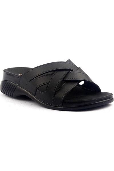Ceyo Women's Black Nomi Belize-6 Anatomical Slippers