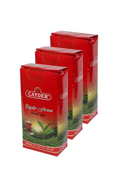 ÇAYDER Firuze Ilk Hasat Çayı 1kg X 3adet Siyah Dökme Çay - Sınırlı Üretim Çay